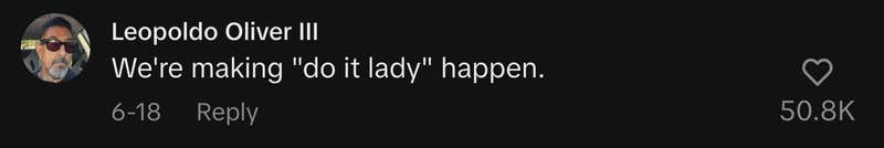 “We're making ‘do it lady’ happen.”