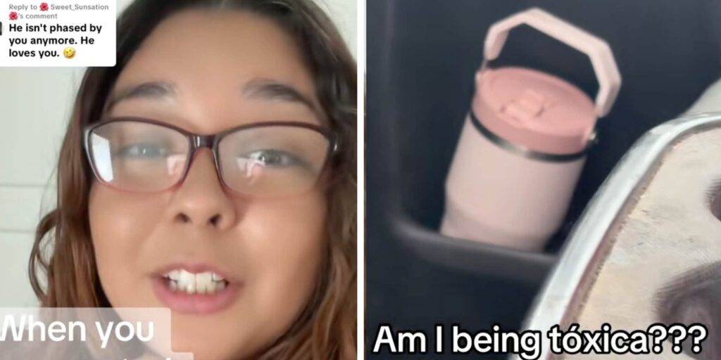 "Am I being tóxica???": Woman spots pink Stanley cup in husband's truck. Then she starts questioning everything