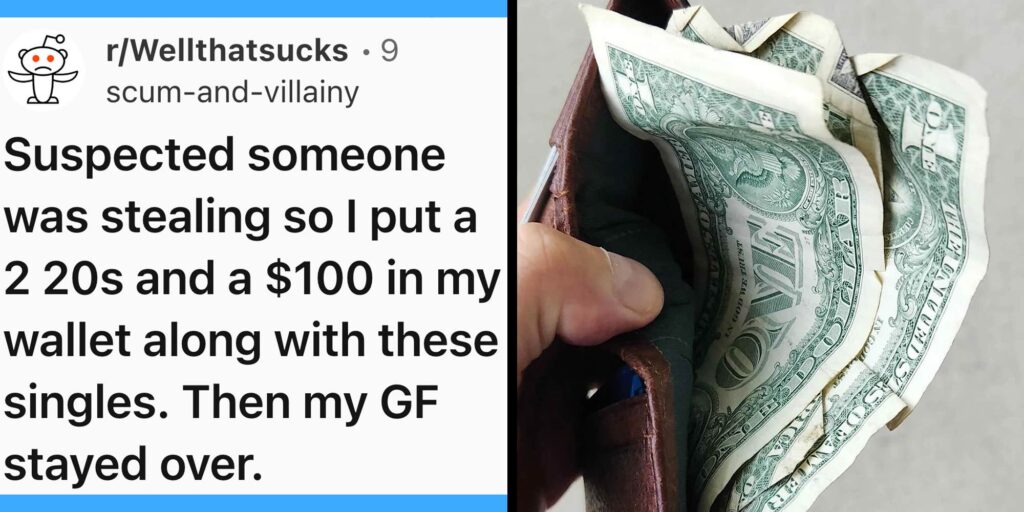 "Consider yourself lucky": Man sets a trap to catch a thief. Then he realizes who's been taking his money