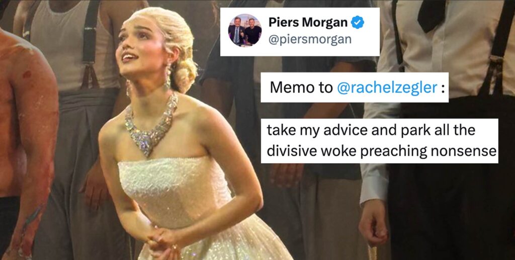 "Divisive woke preaching nonsense": Piers Morgan insults Rachel Zegler after praising her West End performance