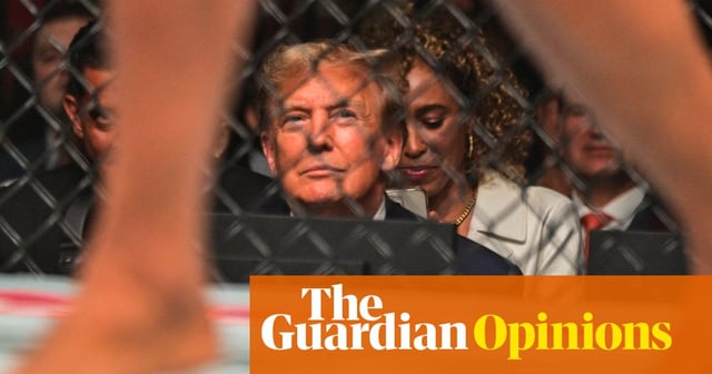 Donald Trump’s UFC stunt is more than a circus. It’s authoritarian theatre