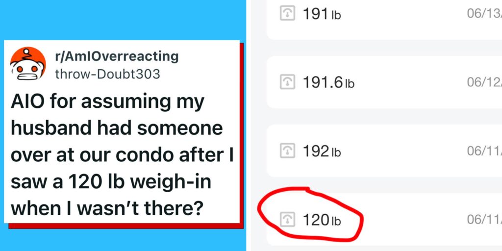 "Expert-level sleuthing": Scale records mysterious late-night weigh-ins while wife is gone, and now she's suspicious