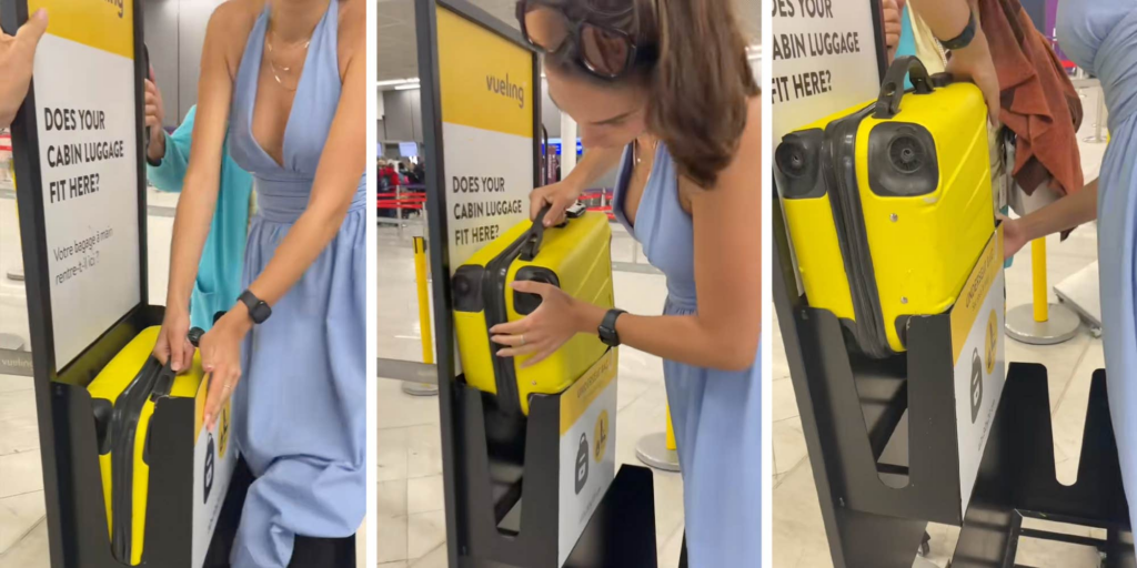 Flyer Who Crammed Her Suitcase Into The Size Checker Cheered For Beating The System