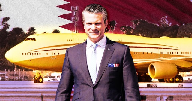 Hegseth’s Secret Deal to Get Trump His Free Qatari Jet Is Leaked