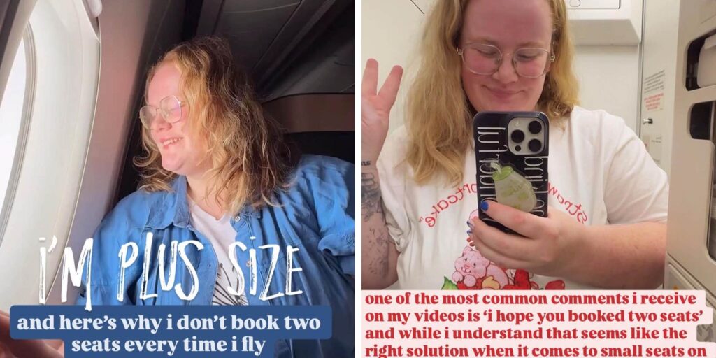 "I'd be fuming": Plus-size traveler explains why she refuses to book two plane seats, infuriating critics