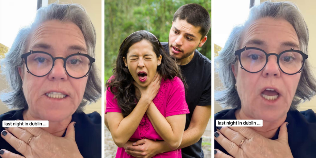 "If you can’t speak or cough, do this": Rosie O'Donnell heads to TikTok to share the international sign for choking after saving someone's life