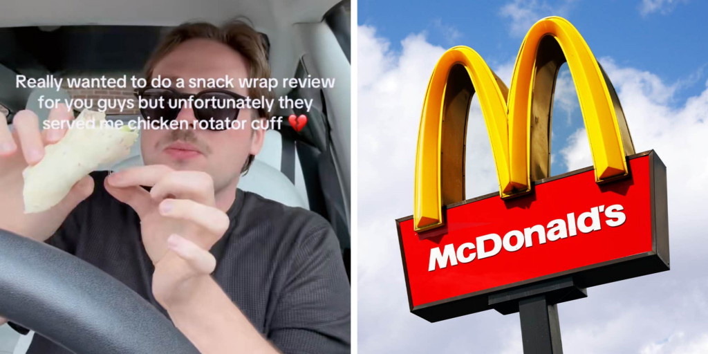 "I'm Vegan Now": TikToker Finds A "Rotator Cuff" In His McDonald's Snack Wrap