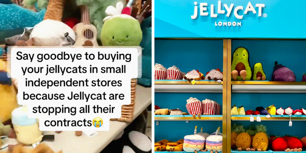 Jellycat fandom airs their frustration over the brand pulling products from smaller independent stores on social media