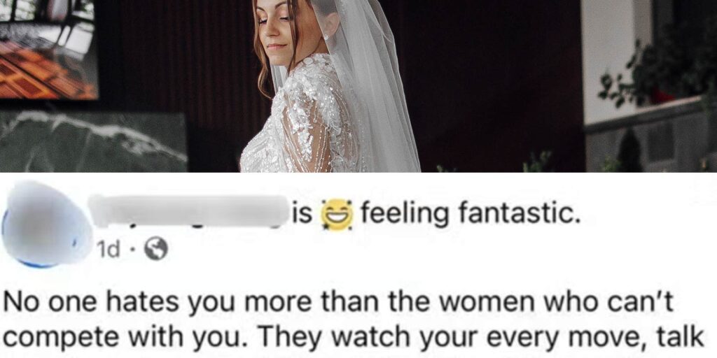 "Let them bark": Aunt wears full cream gown with train to niece's wedding—and doubles down when called out