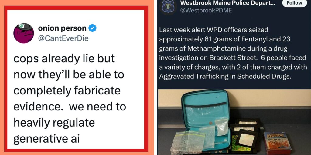 Maine police department caught using AI to doctor "drug bust" photo