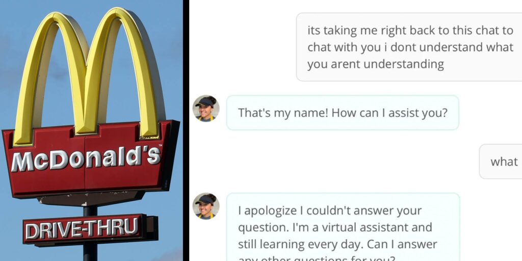 "Making me go insane": McDonald's job seeker asks one question. Then the AI chatbot goes haywire