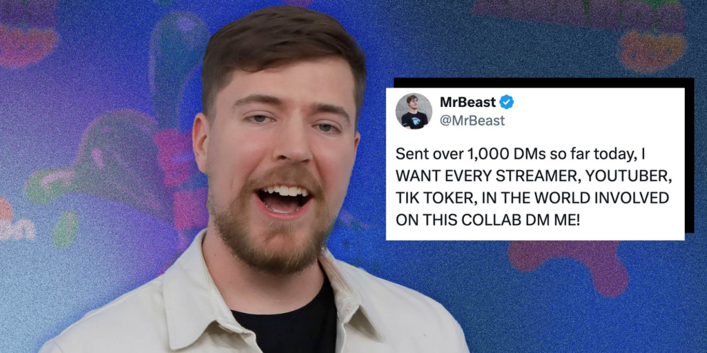 MrBeast asks for creators to DM him for "biggest creator collab ever," but not everyone can DM him on X