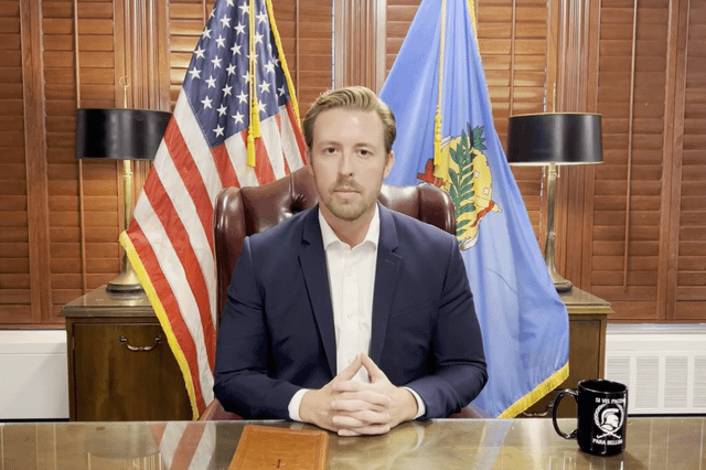 Oklahoma’s MAGA superintendent who demanded Bibles in class faces investigation after TV in his office shows naked women