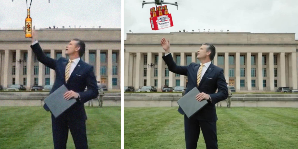 "Thank you, President Trump, for the laughs": Pete Hegseth's military drone video bombs, gets memed online