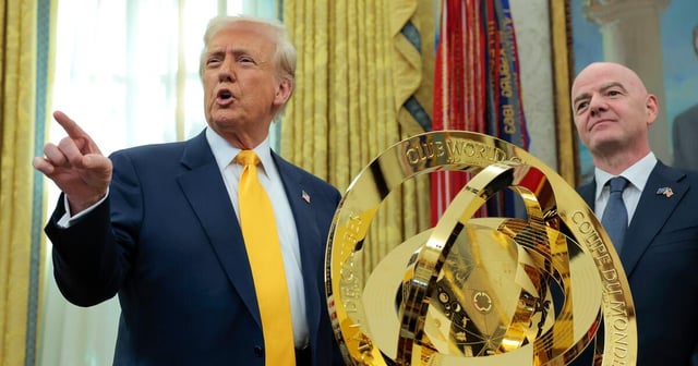 Trump Kept Gold Club World Cup Trophy for Himself So FIFA Had to Give the Winners a Replica