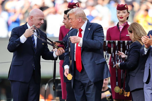 Trump Seen Quietly Pocketing FIFA Medal After Revealing That White House Also Kept Club World Cup Trophy