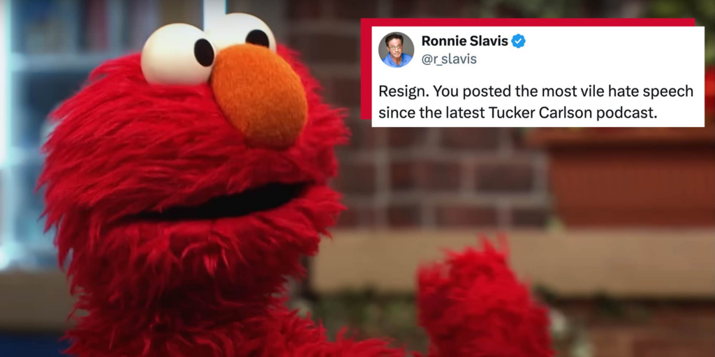"You Are A Disgrace": Calls For A Puppet To "Resign" Follow Elmo X Account Hack