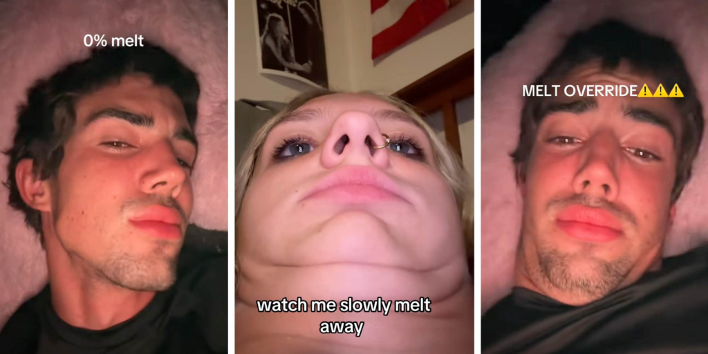 "You have no idea how funny this is at 3am": What is melting on TikTok? The funky facial trend, explained