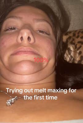 "trying out melt maxing for the first time"