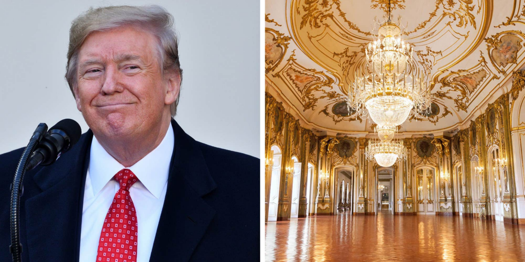 "Let them eat cake": Trump unveils $200 million gold ballroom plan after cutting health insurance for millions