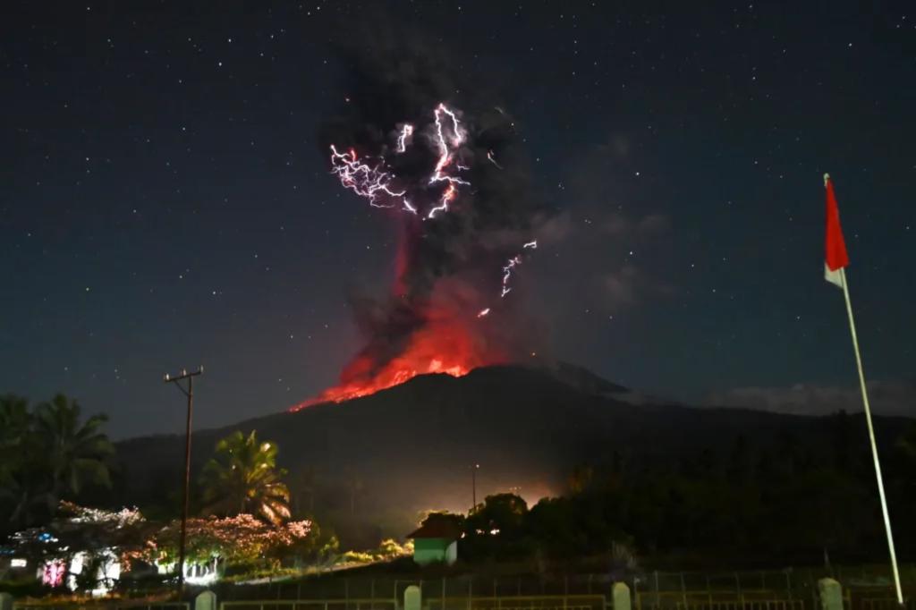 Indonesia’s Mount Lewotobi Laki Laki erupts again, spewing giant ash plumes miles away