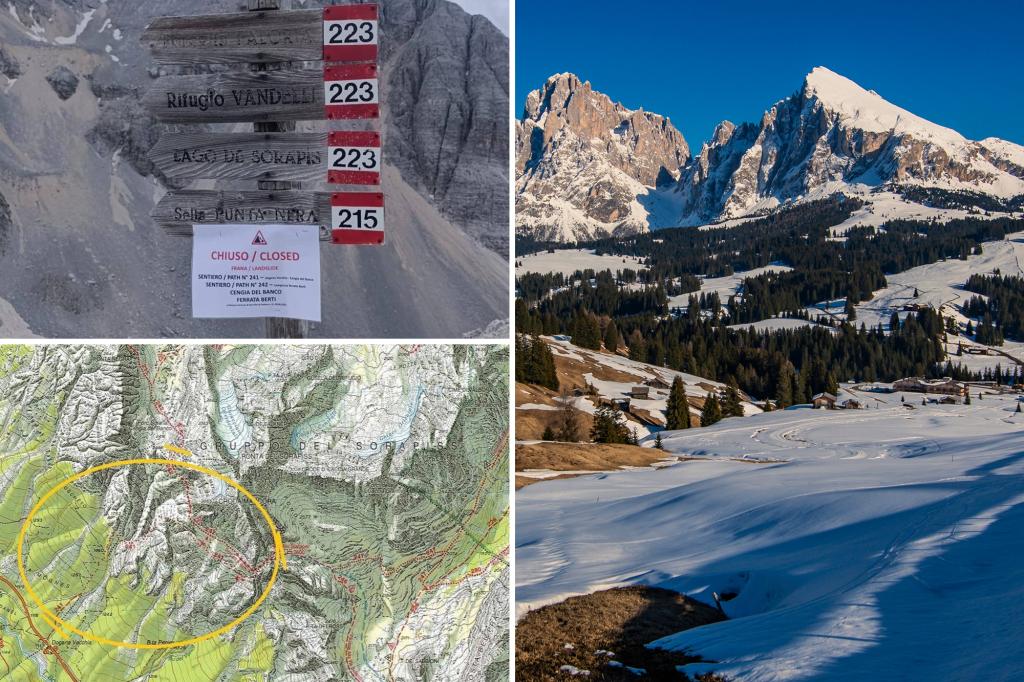 Hiker stranded at ‘center of landslide’ in Italian Dolomites rescued by helicopter — and hit with $16K bill after ignoring warnings