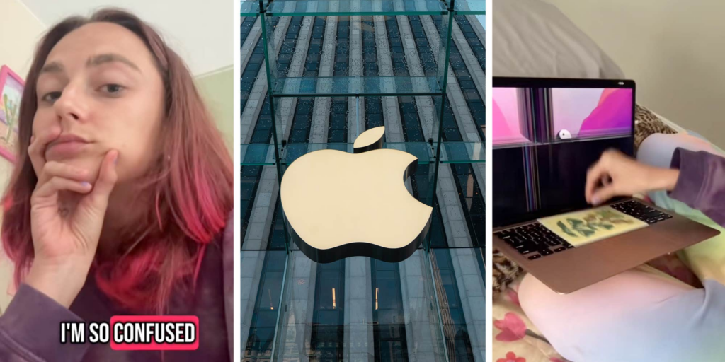 "They’re measured to close perfectly": Woman shares warning after her Apple laptop screen cracks after leaving paper inside and closing it