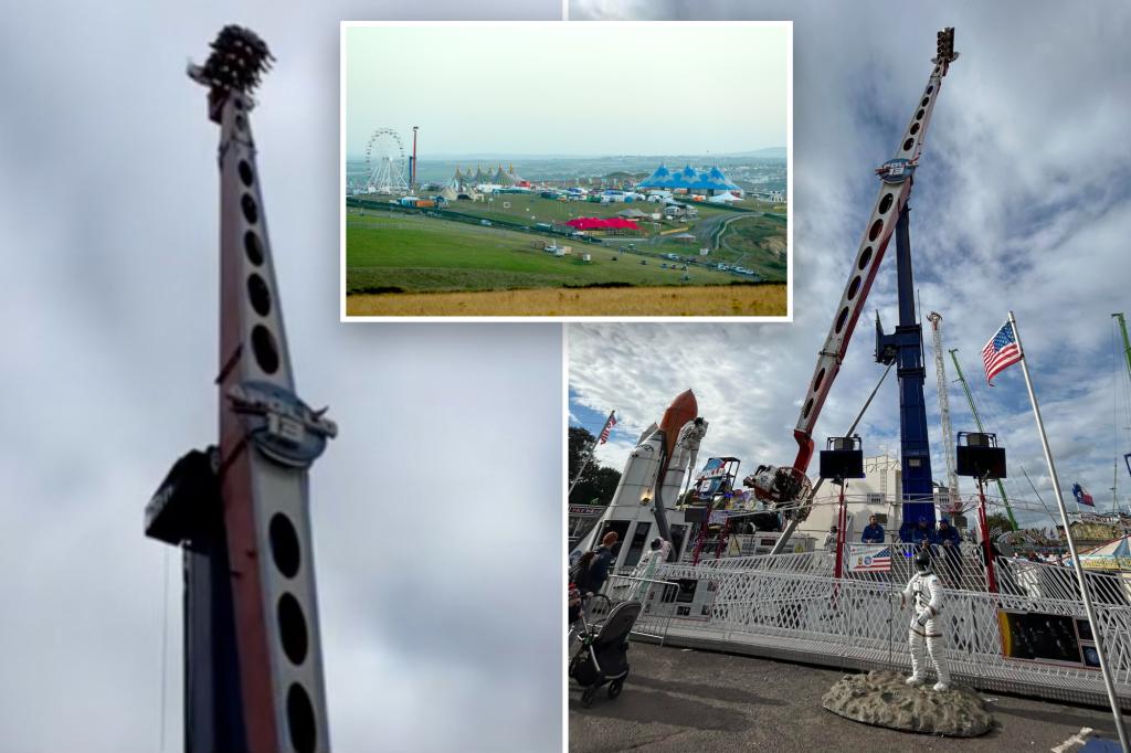 Malfunctioning thrill ride leaves riders stuck upside down at music festival