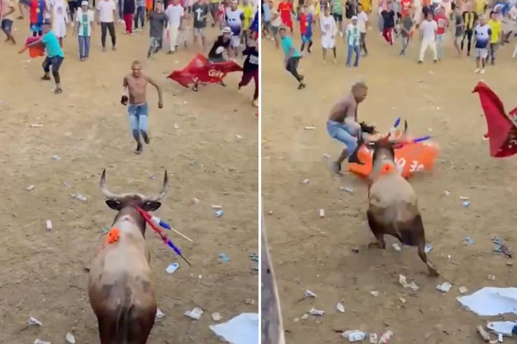 Bullfighter gored to death in gruesome video after taunting animal at controversial festival