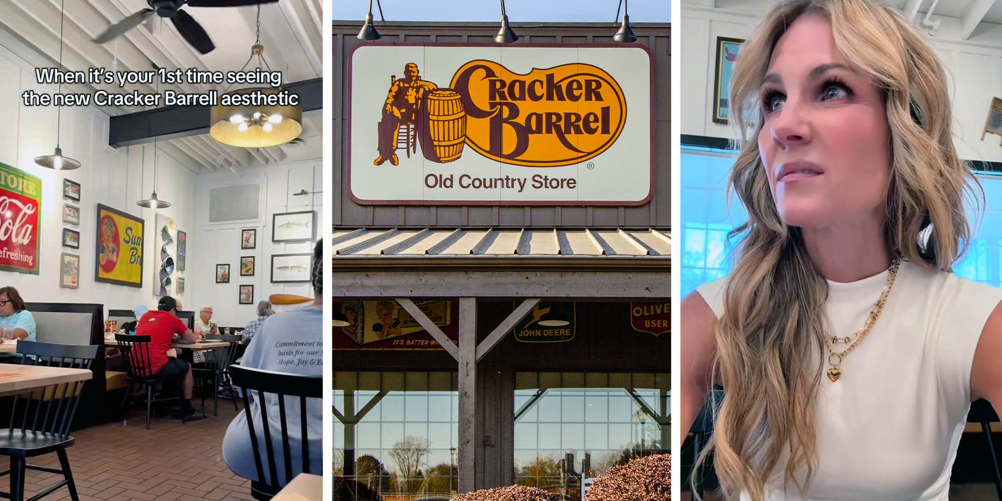 "They won't be able to recover from this": Cracker Barrel is testing a modernized remodel, and customers are split over the new look