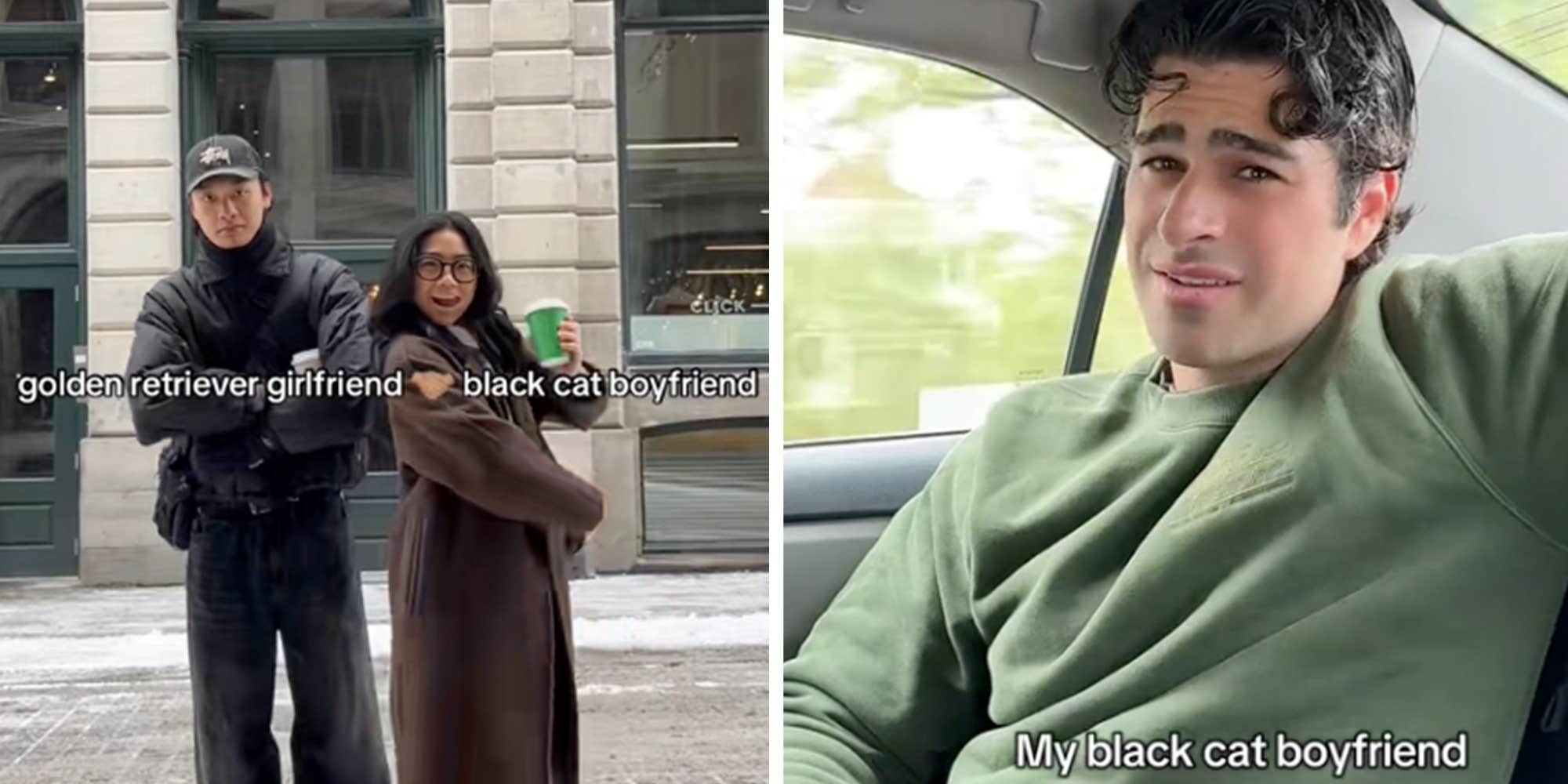 "Black cat boyfriends" are dethroning "Golden Retriever boyfriends" as the new internet crush archetype