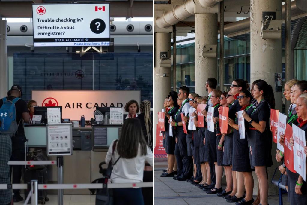 Air Canada cancels upcoming flights ahead of cabin crew strike