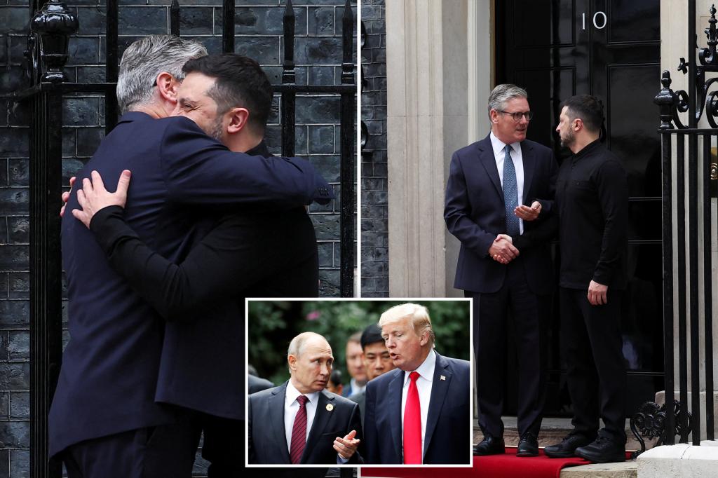 Zelensky meets with UK’s Starmer as Europe braces for Trump-Putin summit