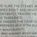 Restaurant's over-the-top "do not mess this up" instructions for a regular leave people shook
