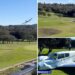 Small plane crash lands onto Sydney golf course in lesson gone wrong, caught on hair-raising video