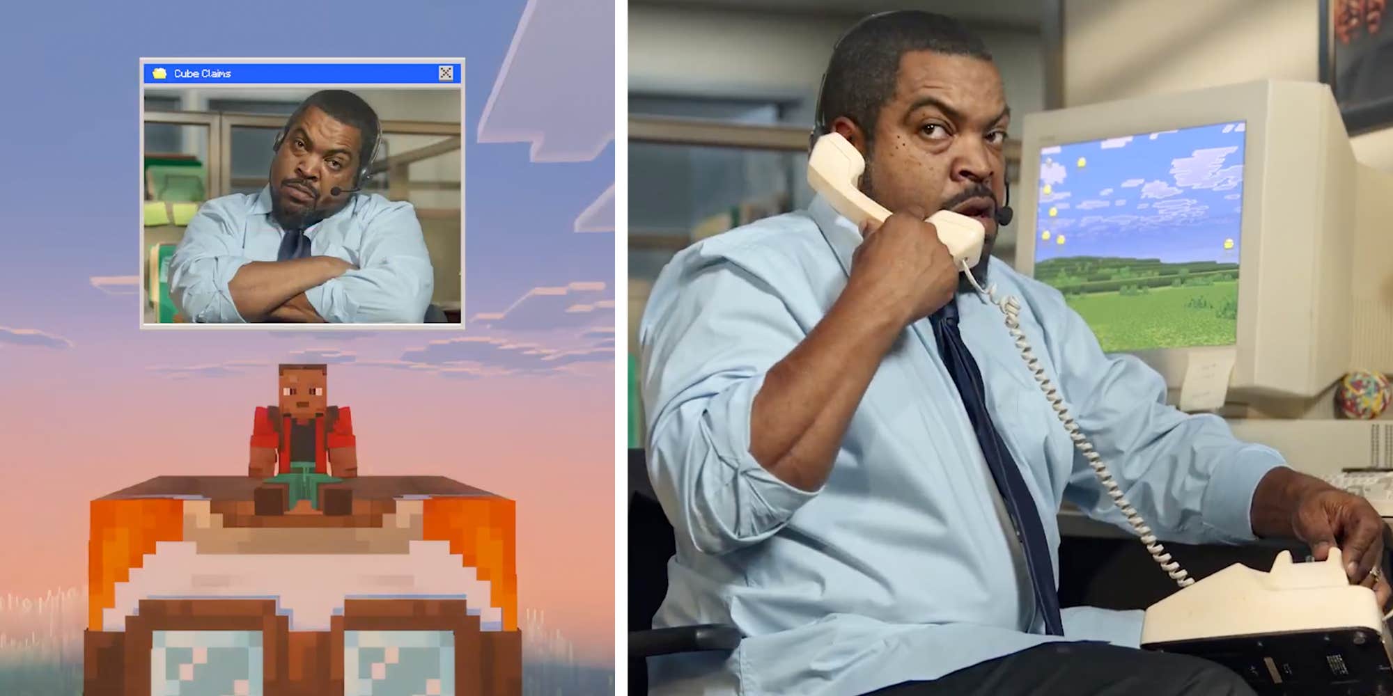 "The people just can't get enough": Ice Cube follows up his "War of the Worlds" viral infamy with a Minecraft ad