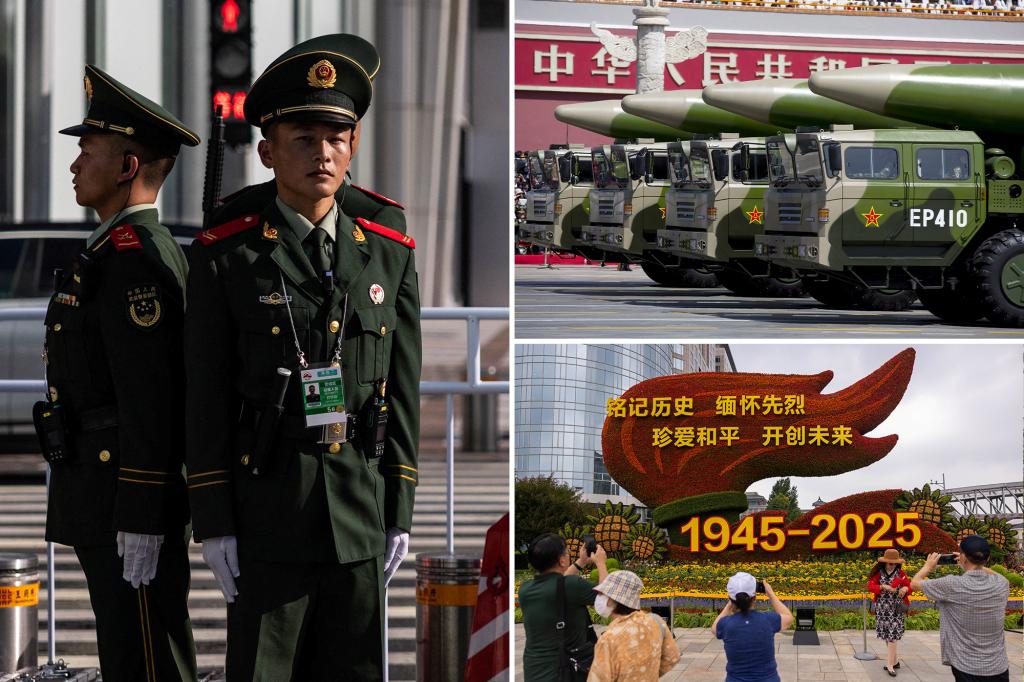 China to show off massive troops, never-seen-before weapons at WW2 parade