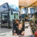 2 Oxford students living in a broken tour bus — previously owned by Sugababes — due to cost of living
