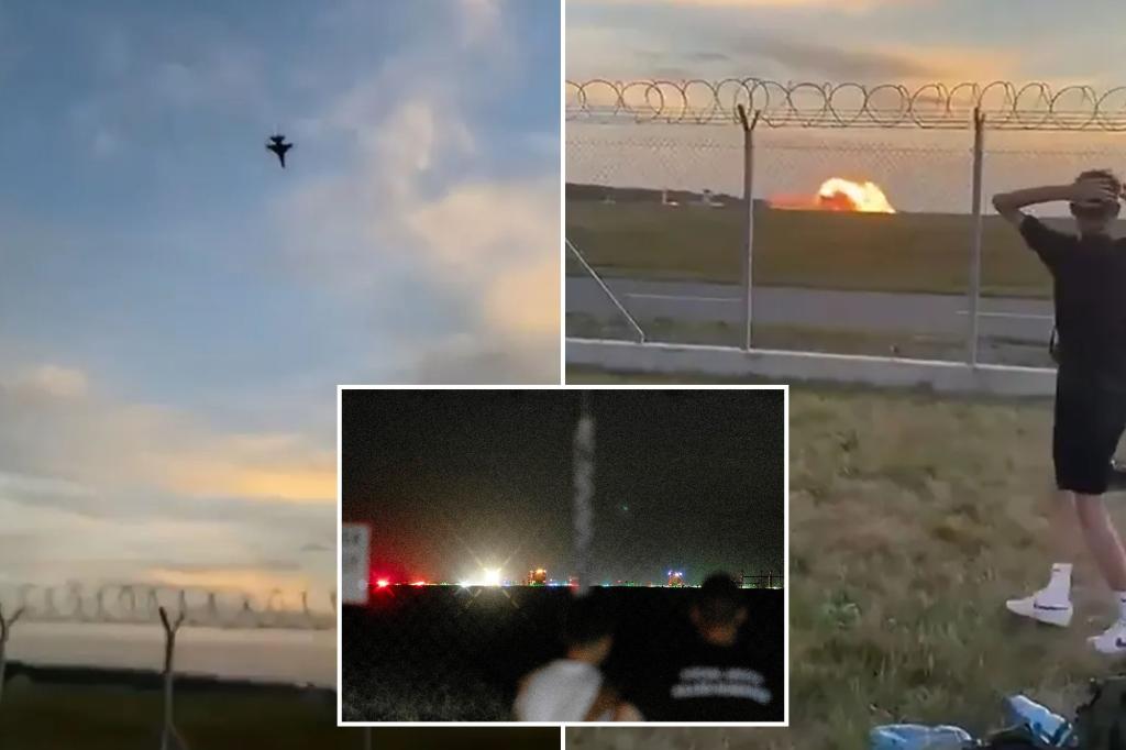 Polish Air Force pilot killed after crashing F-16 jet during air show rehearsal