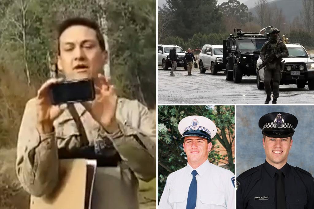 Australian police are on the hunt for suspect accused of killing two officers