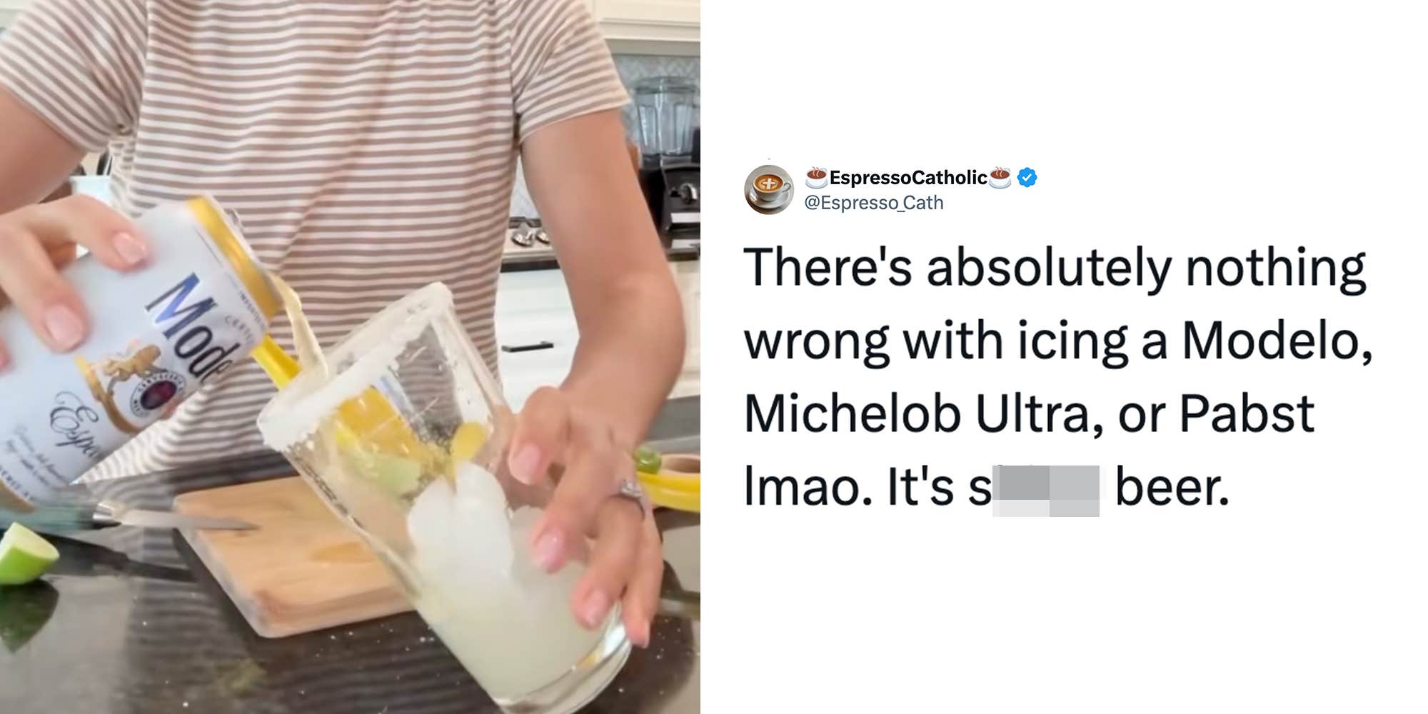 "You want MORE water in the beer?": Is putting ice in beer a new Gen Z trend?
