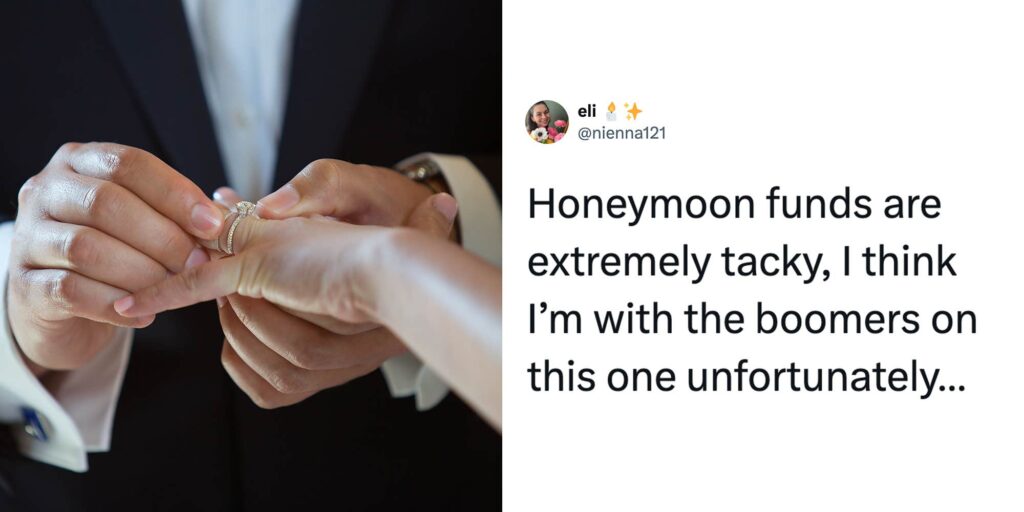 Is asking for honeymoon funds instead of a gift registry tacky? Millennials and boomers are having a heated debate