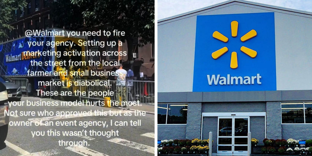 "A huge miss": Walmart labeled "diabolical" for showing up to a farmers' market
