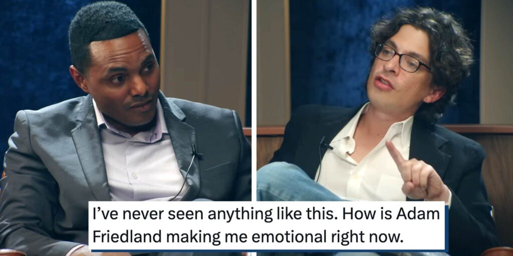 Adam Friedland confronted Rep. Ritchie Torres over Israel. Fans are calling it a breakthrough moment