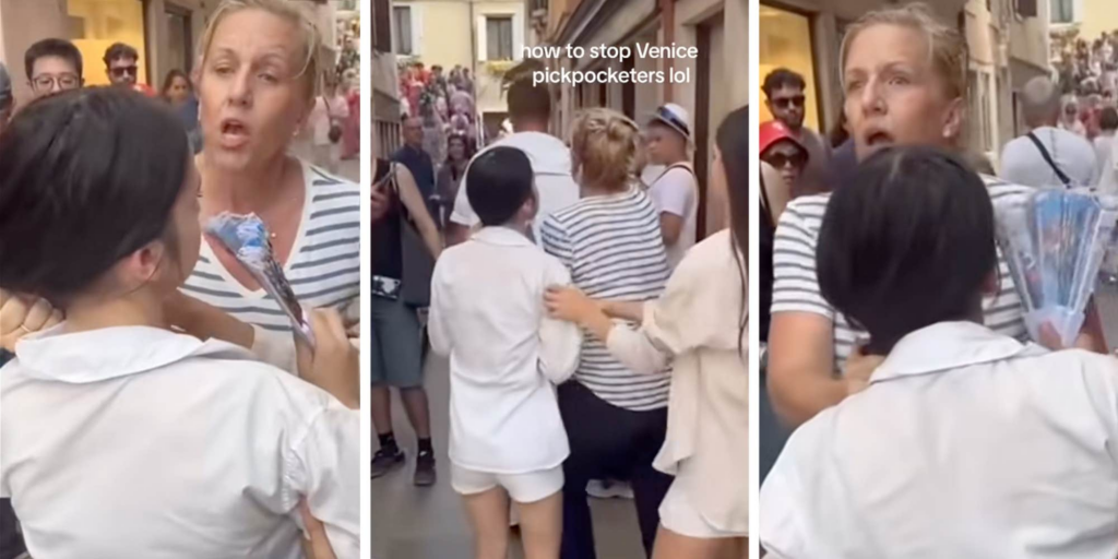 American tourist in Venice latches on to pickpocketer's ponytail—and doesn't ungrip til the police come