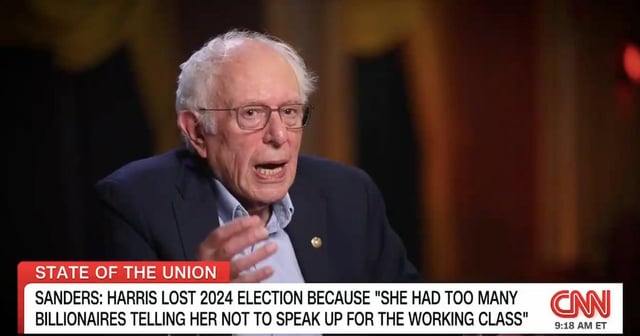 Bernie Sanders Blames Kamala Harris’ Billionaire Problem for Election Defeat - The Vermont senator said that the former vice president’s campaign was “very influenced by wealthy people.”