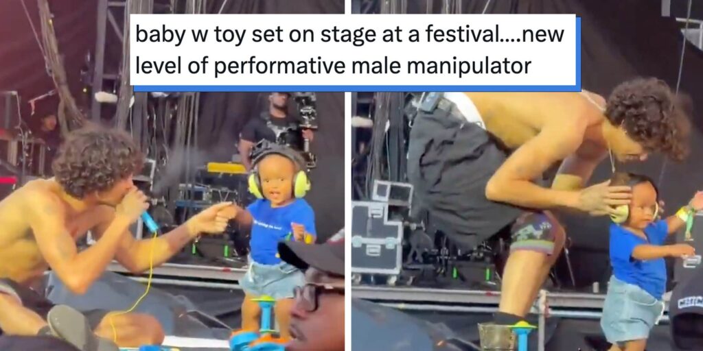 Critics call Dominic Fike "performative" after he brought his kid onstage at Lollapalooza