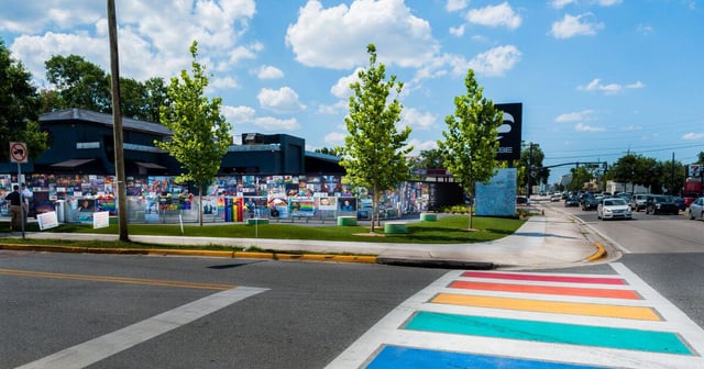 DeSantis administration paints over crosswalk a second time after protestors restored the rainbow. Police have been criticized for wasting time and money on "watching us color."