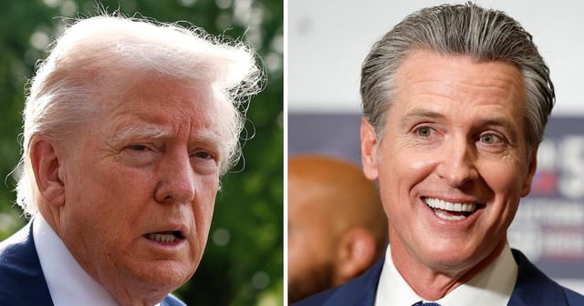 Gavin Newsom Attacks Trump, 79, With Dementia Post as Feud Goes Feral
