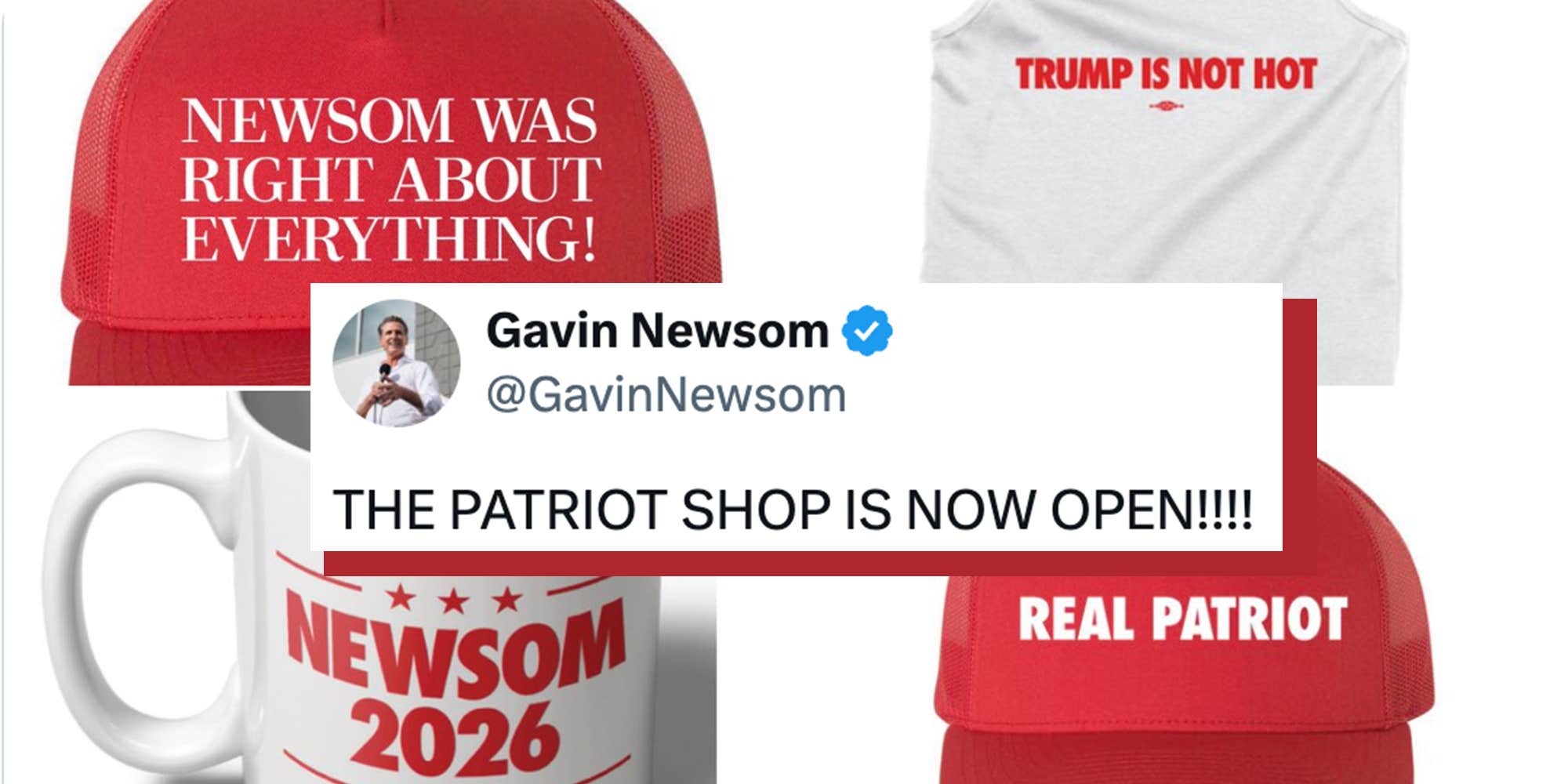 Gavin Newsom mocks Trump with parody merch store—including $100 signed Bible